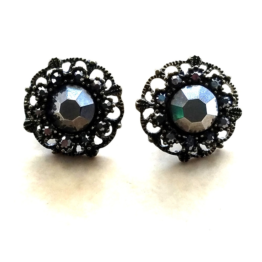 Victorian style stud earrings